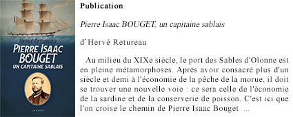 Publication : Hervé Retureau, Pierre Isaac BOUGET, un capitaine sablais, La Geste octobre 2023.