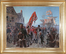 Les corsaires, 1806, huile sur toile de Maurice Orange (Collection Musée du Vieux Granville)