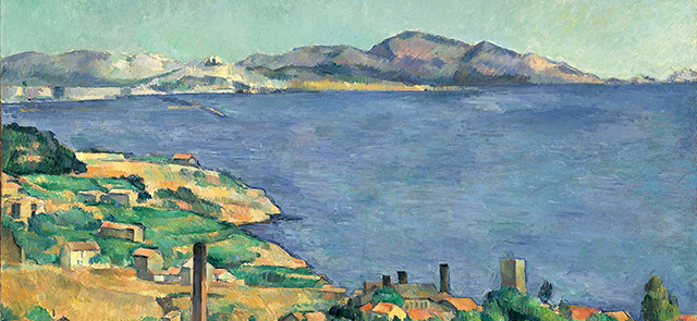 illustration : Paul Cézanne, Le Golfe de Marseille vu de l'Estaque, v.1885, Metropolitan Museum of Art de New York.