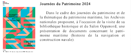 Journées du Patrimoine 2024 aux Archives nationale